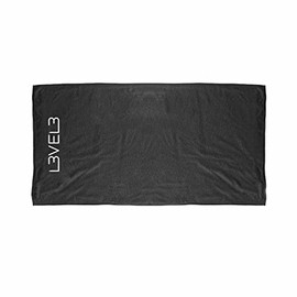 Level 3 Premium Shaving Towel - Soft, Light and Absorbent - Ideal for Haircuts and Shaves, Black