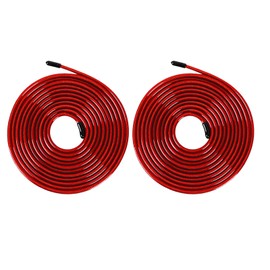 2 Pcs Jump Rope Spare Cable 300cm Length Skipping Rope Replacement Steel Wire for 75PAI Red
