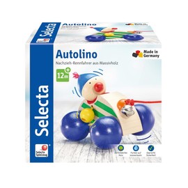 Selecta Hanna Hoppel 62023 Rabbit Pull-Along Toy, 11 cm