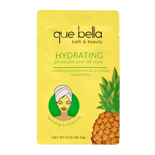 Que Bella Hydrating Pineapple Peel Off Face Mask - 0.33oz
