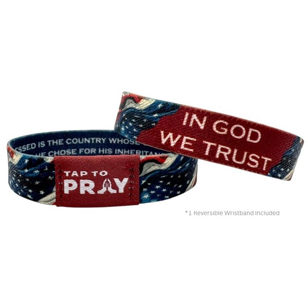Tap To Pray™ Wristbands - Patriot - Size: Large