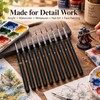 10-Piece Detail Paint Brush Set – Fine Nylon Miniature Brushes