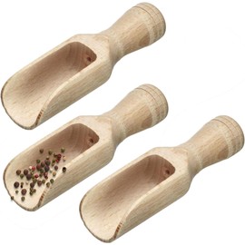 Westmark Spice Scoop Set, 3 Pieces, Capacity: 5 g Each (Flour)/4 ml, Beech Wood, Midi, Light Brown, 91952270