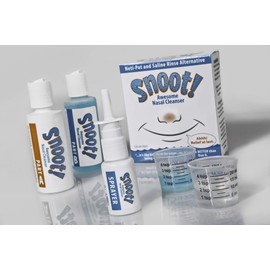 Snoot! Snoot! Cleanser Regular (MILD) Formula Nasal Irrigation Kit - Drug-Free Nasal Cleanser - TSA-Compliant