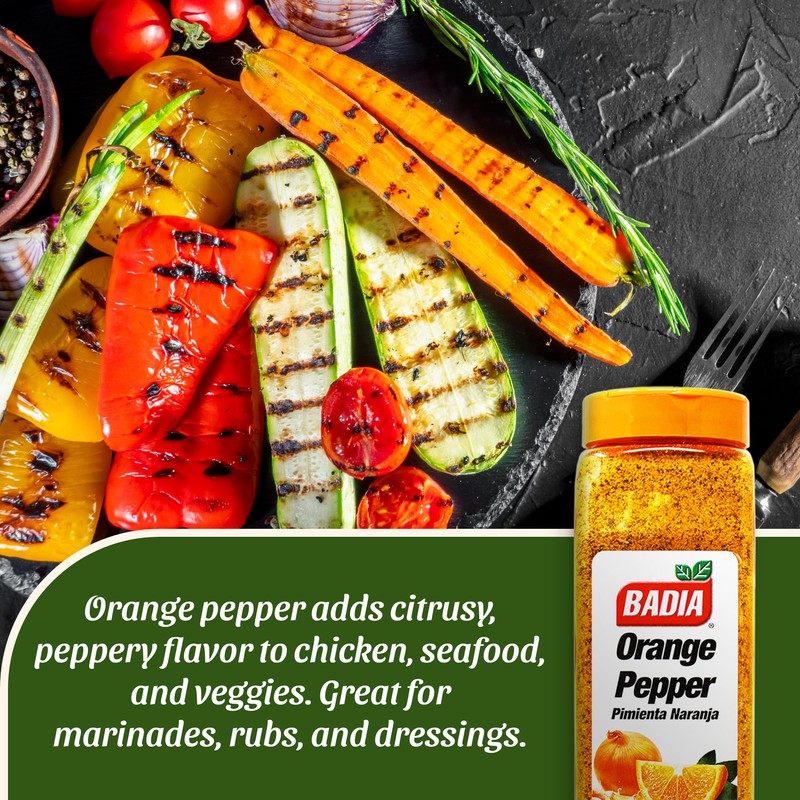 Badia Orange Pepper Seasoning, 26 oz - Pepper, Garlic &