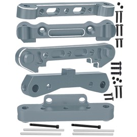 RCMYou Aluminum Arm Suspension Mount Upgrades Part for Arrma 1/8 Kraton Outcast Typhon Talion 6S BLX,1/7 Felony Infraction Mojave 6S BLX,Limitless,Arm Suspension Mount w/Screw Pins,Titanium