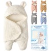 Nunibum Baby Swaddle Blanket Boys Girls Cute Bear Plush Essential