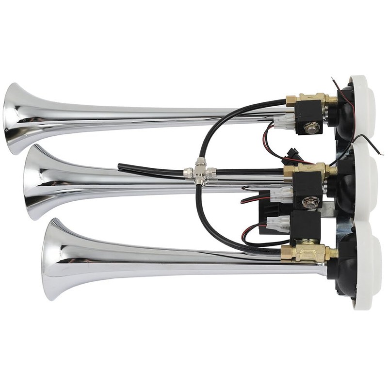 Scitoo 150db Super Loud 3Pcs Electric Air Horns Kit for