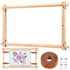 Littleduckling Embroidery Frame Wooden Cross Stitch Frame Rotated Needlepoint Embroidery
