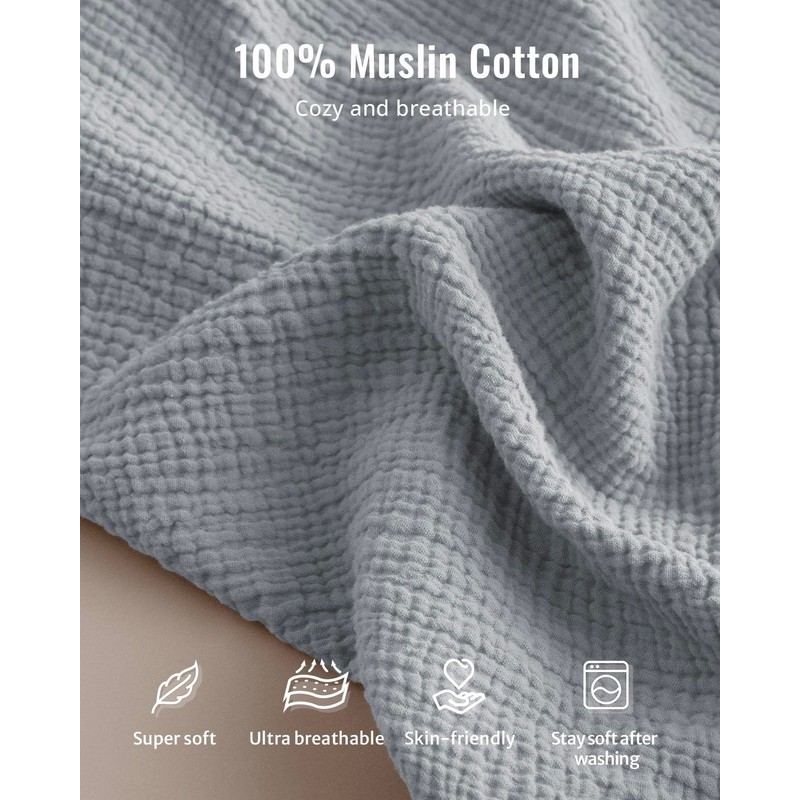 Blissful Diary Muslin Baby Changing Pad with Waterproof Lining Foam,