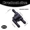 2-Pack Non-Return Windshield Washer Valve, valves with washers,3-Way OE- Black