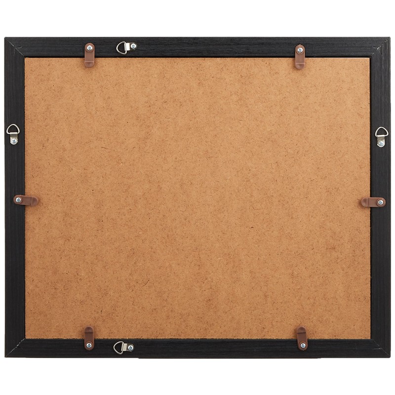 Kenko MCM-6-BK Cosmos 6-Piece Wood Frame with Glass Front Black