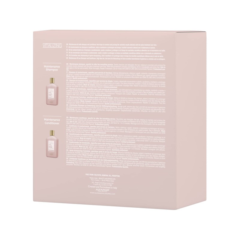 Alfaparf Milano Gift Set Keratin Therapy Lisse Design Vitalizing Maintenance