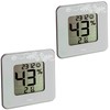 TFA Set Thermo-Hygrometer 30.5021 Style 2 x hellgrau
