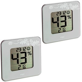 TFA Set Thermo-Hygrometer 30.5021 Style 2 x hellgrau