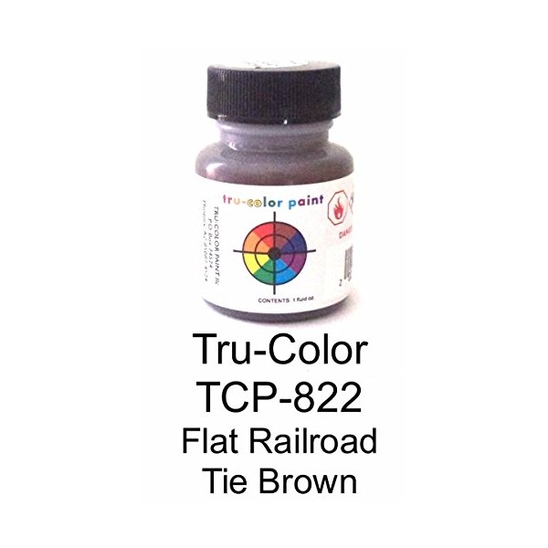 Tru Color Paint Flat Brushable Railroad Tie Brown 1oz FLO110014