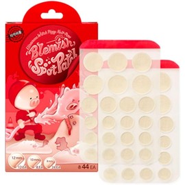 Elizavecca - Witch Piggy Hell-pore Blemish Spot Patch parche hidrocoloide para el acné (44EA) 12mm x12unidades, 10mm x 8unidades 8mm x 24unidades