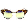 KISS Designer Elegant Celebrity Blue Mirrored Lens Gold Rim Womens