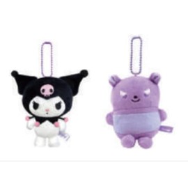 Azalea TK-0506544 [Sanrio Characters] Plush Mascot Key Holder [Kuromi and Baku] [Key Ring] [Charm] [Key] [Doll] [Doll Set] [Set of 2] [Pair ] [Match] [Miscellaneous Goods] [Cute], -