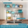 HOWDIA Stainless Steel 2-Tier Over The Sink Dish Drying Rack