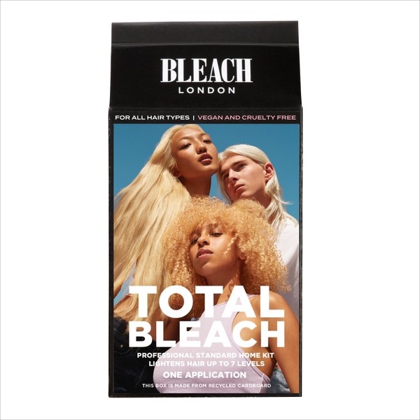 Bleach London Total Bleach Kit, At-home Hair Bleach, Nourishing Treatment, Includes 30 Vol 9% Developing Lotion - Suitable for All Hair Types - Vegan & PETA-Approved (Complete Kit)