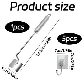 2 Pcs Corn Peeler For Corn On The Cob,Corn Stripping Tool,New Long Handle Stainless Steel Corn Cob Stripper Tool Easy To Clean,Corn On The Cob Stripper Tool For Kitchen And Outdoor Dining