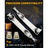 Sliding Door Handles, Compatible with Toyota Sienna 2004-2010, Chrome Exterior