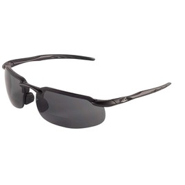Bullhead Safety Eyewear BH106315 Swordfish Readers, Matte Black Frame, Smoke Lens, 1.5 Diopter (1 Pair)