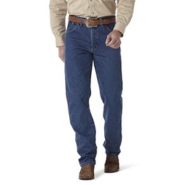 Wrangler mens George Strait Cowboy Cut Relaxed Fit Jean Stonewashed 42W x 30L