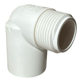 ERA 3/4 in. SCH-40 PVC 90-Degree Straight Elbow Male x Female-Threaded MIP x FIP (5 PACK)