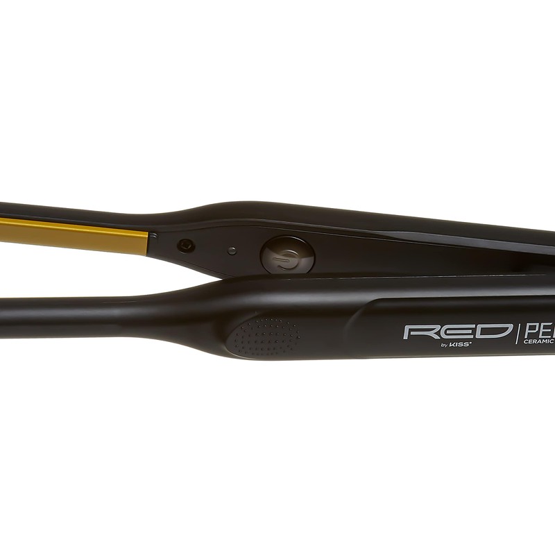 Kiss Red by Pencil Flat Iron Hair Straightener, 0.3 Inch,
