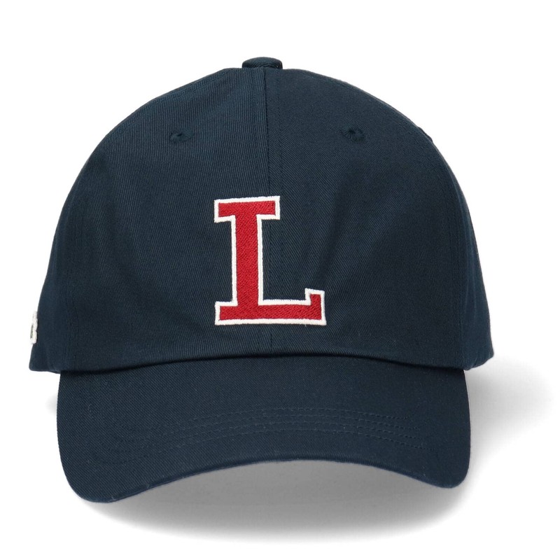 Lacoste Big L Logo Twill Cap, 013 navy