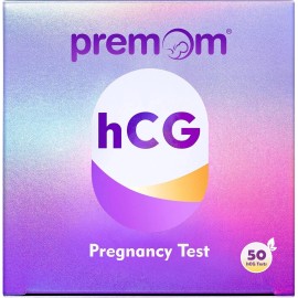 Premom 50 HCG Pregnancy Test Strips – Early Detection,  25mIU