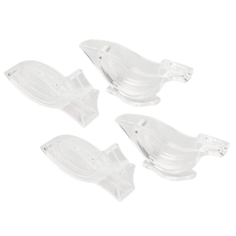 10Pcs Manual Lemon Juicer Transparent Safe Acrylic Fish Bird Shaped