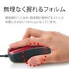 BUFFALO BSMOU27SMBL Wired Optical Mouse, Silent, 3 Buttons, Size M,