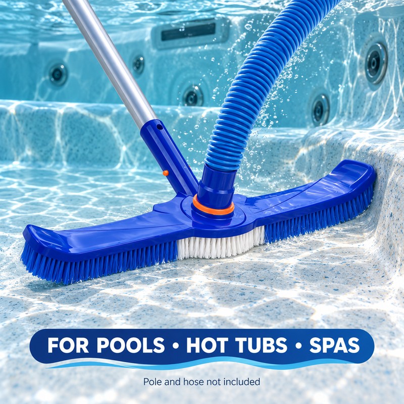 20 Inch Pool Vacuum Brush Head, K-1028 Underwater Suction Cleaner