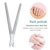 2PC 8 Diamond Dust Nail File - Stainless Steel Nail