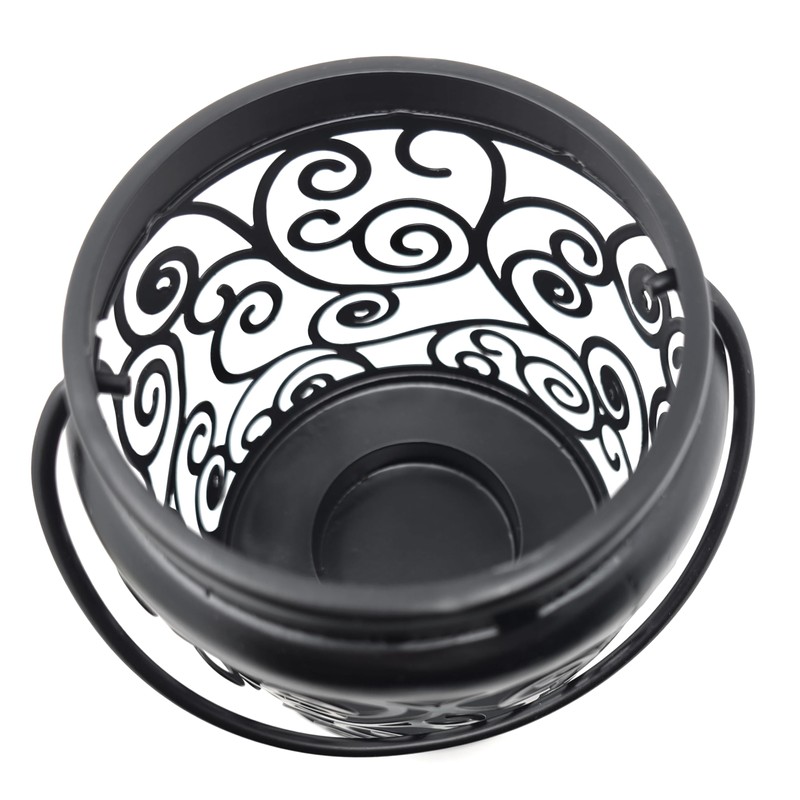 Yankee Candle Black Metal Scroll Votive Holder Lantern - Perfect
