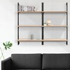happimess MSH1000B Madera 40.55" Classic Industrial 3-Shelf Wood Wall-Mounted Open