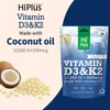 HiPlus Vitamin D3 & K2 Softgels | 10,000 IU D3