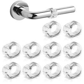 Door Stopper Lever Door Handle Protection Door Stopper, Pack of 10 Door Stopper Rubber Door Stopper Door Stopper Wall Rubber Buffer Door Buffer Wall Protection as Door Stopper for Door Handles Against