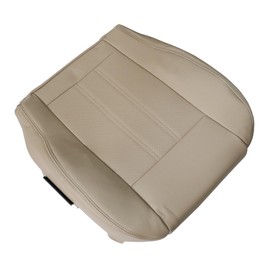 Vigoraze Driver Bottom Perforated Leather Replacement Seat Cover Tan Compatible with Chrysler Town & Country 2011 2012 2013 2014 2015 2016