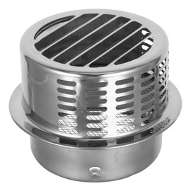 DOITOOL Stainless Steel Air Vent Grille Cover Hood Dryer Vent Cover for Home Outdoor Bathroom Wall Ceiling Outside Exterior Exhaust Silver 150mm