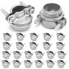 Fuzbaxy 24pcs 1/2Inch Clamp Type Cable Connectors for Metallic Conduit