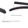 leechio 4 PCS Wiper Blade Refill, 28'' Flexible Rubber Material