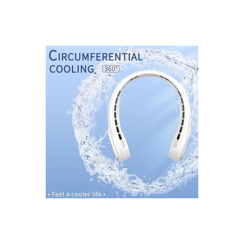 FrSara Portable Neck Fan - Powerful 360° Cooling Solution