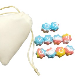 Silicone Gonggi Korean Game, 10 PCS Silicone Gonggi Korean Tossing Game for Children, Gonggi Traditional Play Tossing Game,Stone Pebbles Set, Stone Catching Game