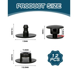 KGDUYC 12 Pairs Croc Rivets Buttons Buckle Plastic Snap Fasteners Shoes Pop Buckle Plastic Snap Fasteners Shoes Pop Rivets Repair and Decoration