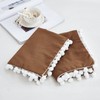 Brown Pom Poms Pillowcases, Standard Queen Size Pillow Cases Set