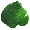 Raguso 12Pcs Artificial Palm Leaf Placemat,Monstera Leaf Table Flag Cutlery